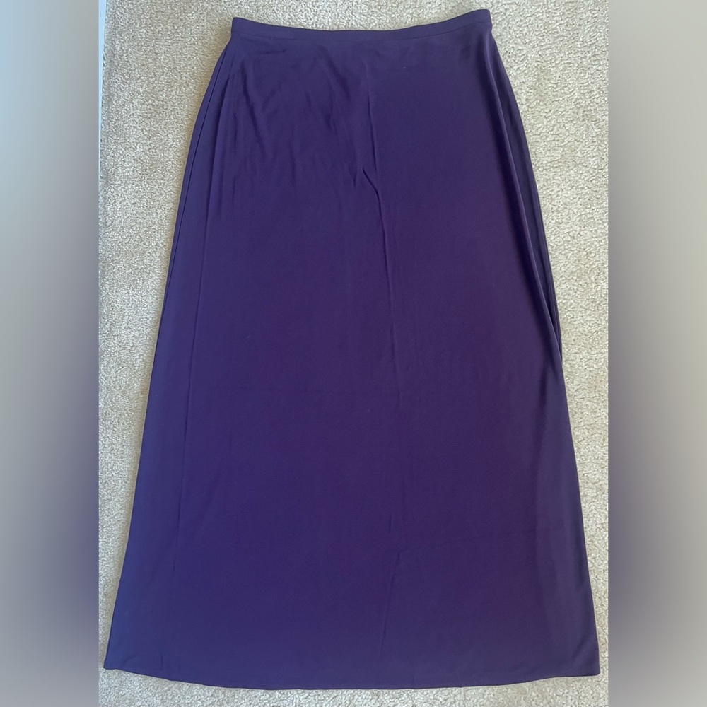 NWT Casual Corner Maxi Skirt in Purple Women's Large